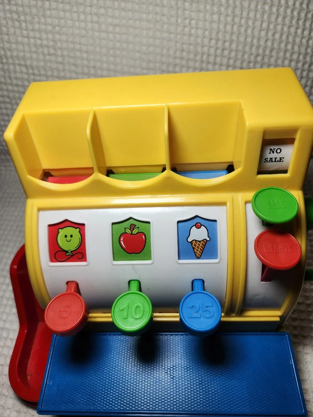 Fisher-Price Yellow Kids Cash Register Toy - Bright Multicolor Play Set